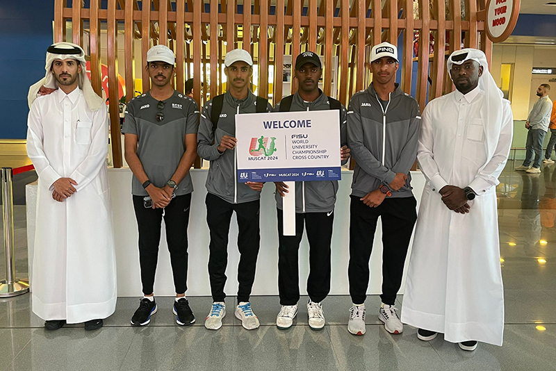 Team Qatar off to Muscat for FISU 2024 World University Cross Country Championships